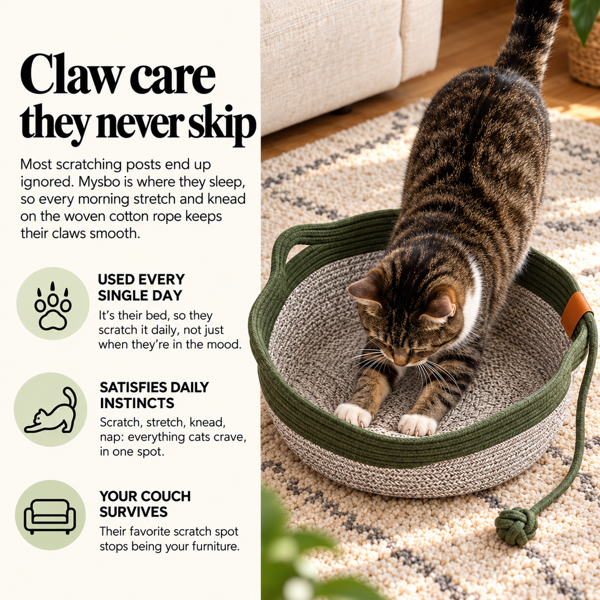 Lilla Mysbo – Woven Cotton Cat Nest