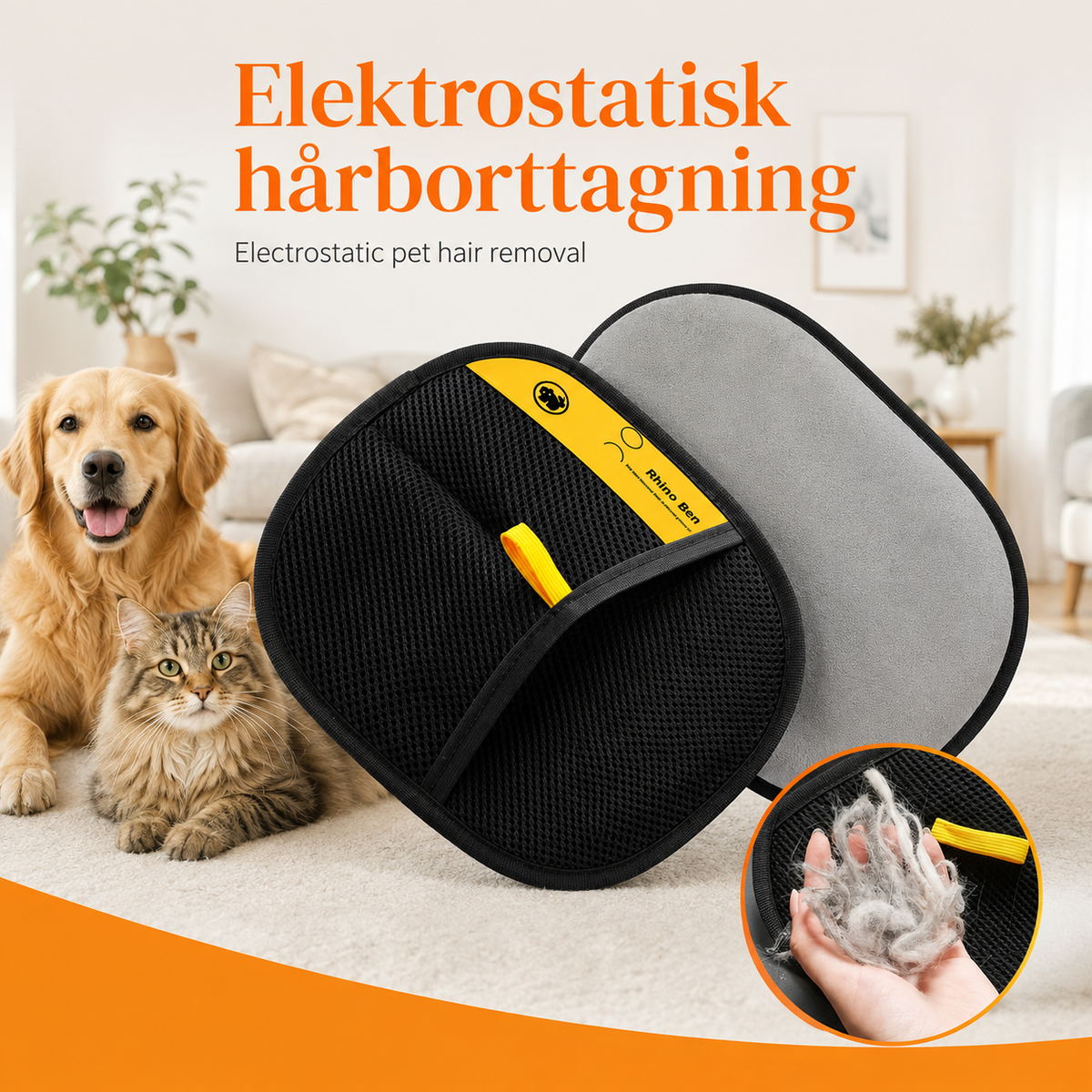 Lilla Swipe™ – Pet Hair Removal Glove