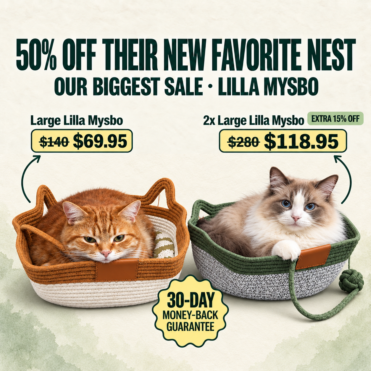 Lilla Mysbo – Woven Cotton Cat Nest